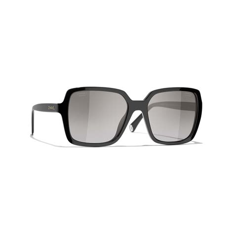 Sunglasses: Square Sunglasses, acetate Black — Fashion.